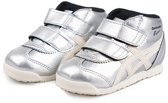 婴童 Onitsuka Tiger鬼塚虎 Mexico Mid Runner 中筒 生活休閒鞋 銀色 Lookbook 婴童 Onitsuka Tiger鬼塚虎 Mexico Mid Runner 中筒 生活休閒鞋 銀色