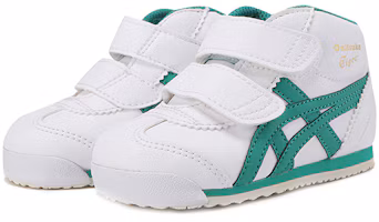 Shop 嬰兒 Onitsuka Tiger Mexico Mid Runner 高筒跑步鞋 白綠