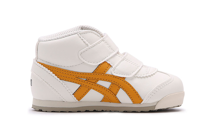 Order 嬰幼兒 Onitsuka Tiger鬼塚虎 Mexico Mid Runner TS 舒適 輕便 中筒 跑步鞋 白黃