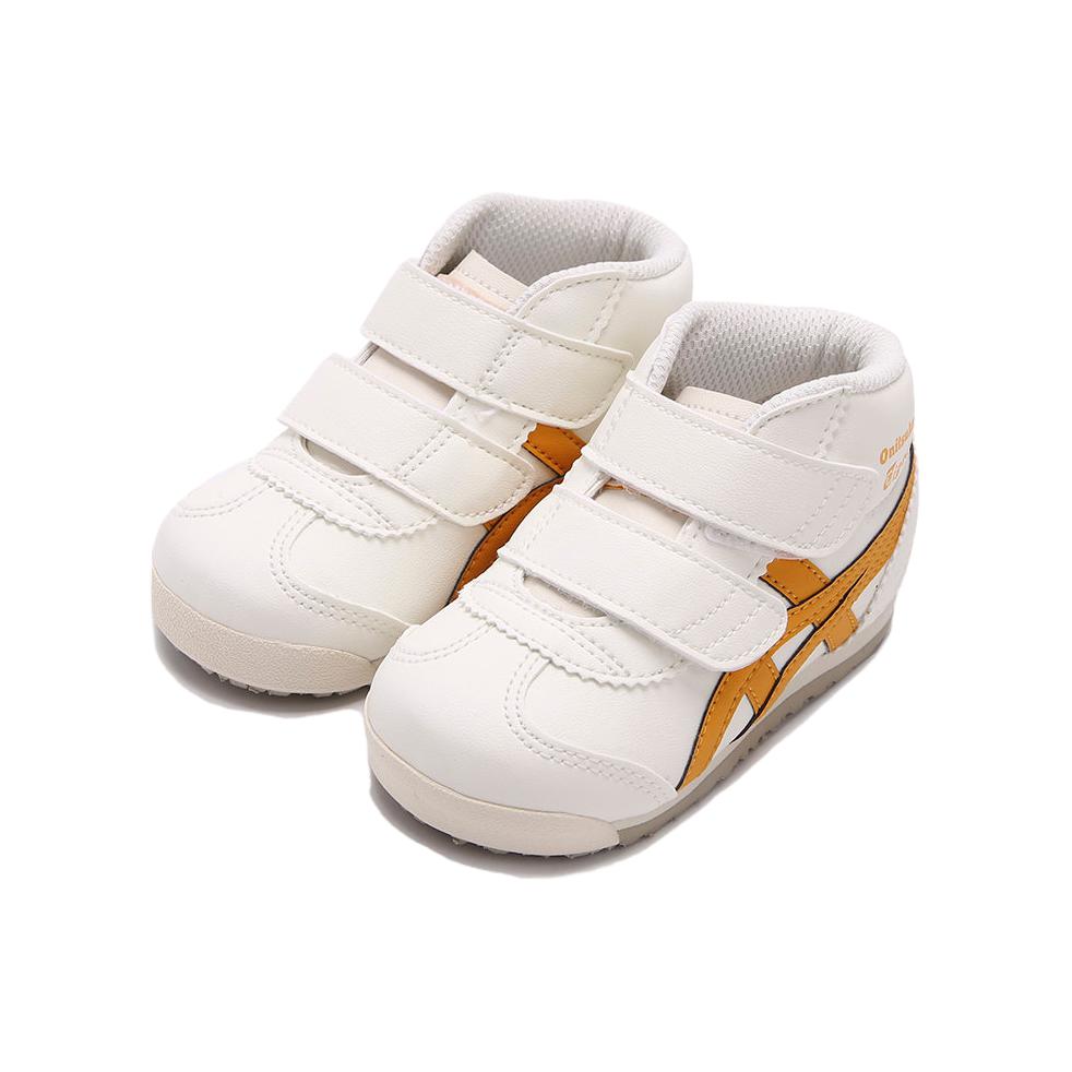 Lookbook 嬰幼兒 Onitsuka Tiger鬼塚虎 Mexico Mid Runner TS 舒適 輕便 中筒 跑步鞋 白黃
