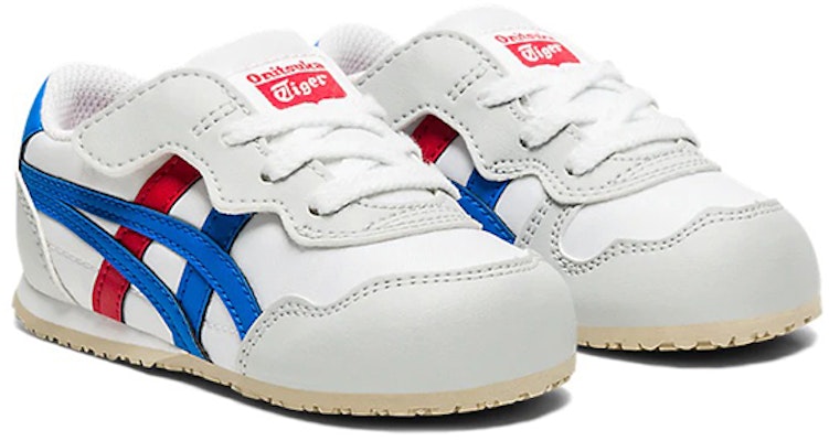 (Toddler) Onitsuka Tiger Serrano 'White Blue Red' 1184A083-100 Order (Toddler) Onitsuka Tiger Serrano 'White Blue Red' 1184A083-100