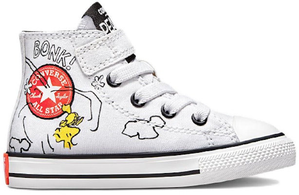 (Toddler) Converse Peanuts x Chuck Taylor All Star 'White Black Red' A01868C Order (Toddler) Converse Peanuts x Chuck Taylor All Star 'White Black Red' A01868C