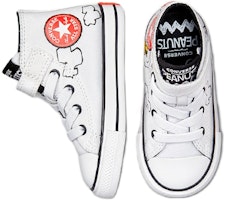 嬰幼兒 Peanuts x Converse Chuck Taylor All Star 高筒休閒帆布鞋 白黑 Shop 嬰幼兒 Peanuts x Converse Chuck Taylor All Star 高筒休閒帆布鞋 白黑