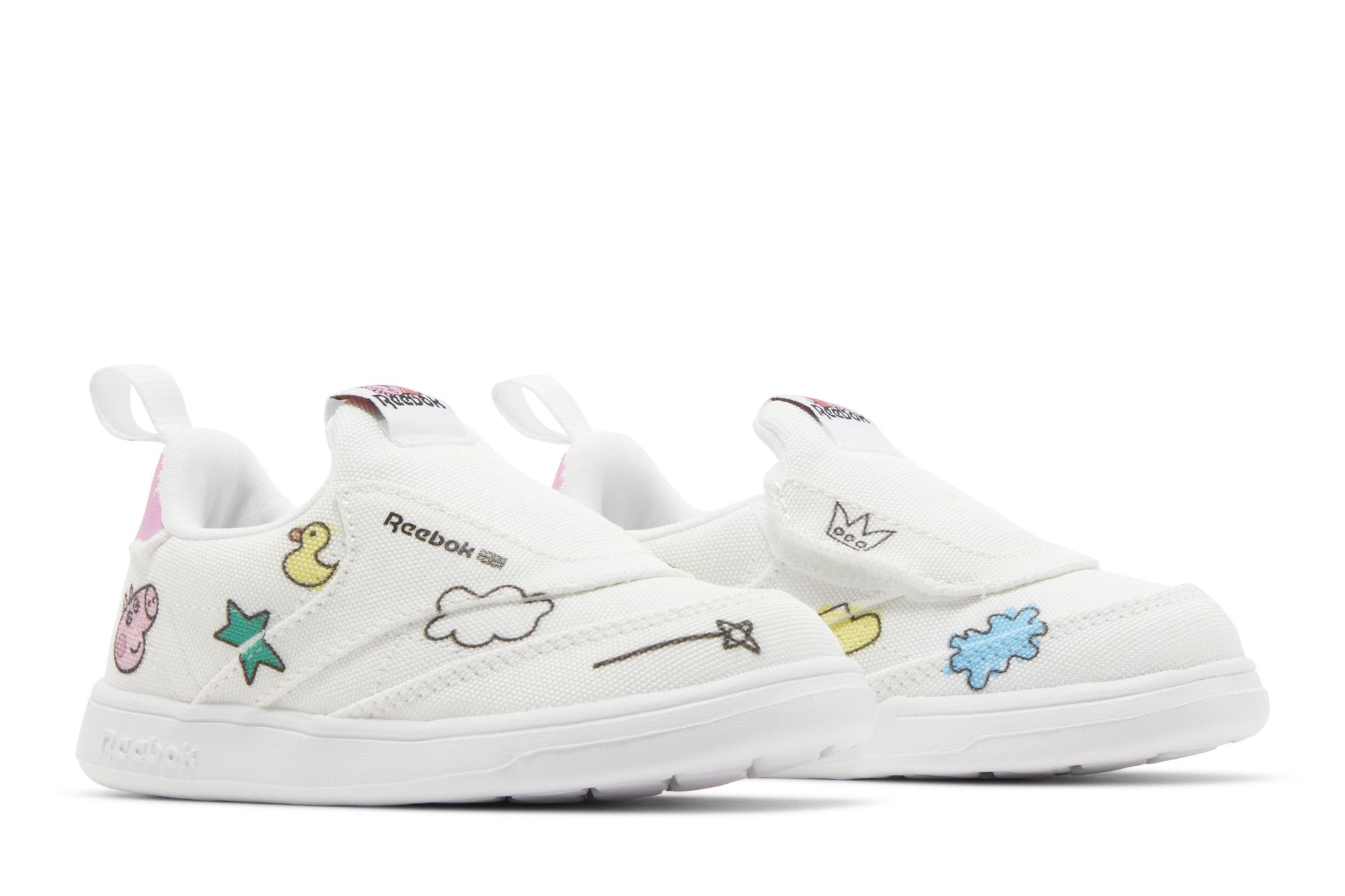 Cheap (TD) Peppa Pig x Reebok Club C Slip-On 4 ''Play Dreamy'' - Chaussures Enfant Reebok H05205