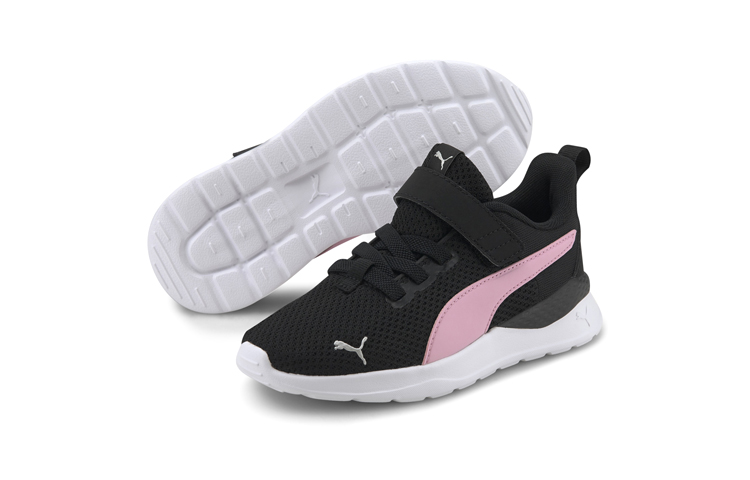 Shop (TD) Puma Anzarun Lite ''Nero Rosa con Velcro'' 372009-07
