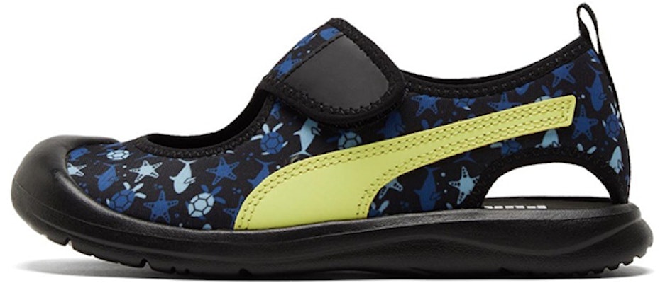 (Preschool) Puma Aquacat Blue//Yellow 'Black' 372157-09 Buy (Preschool) Puma Aquacat Blue//Yellow 'Black' 372157-09