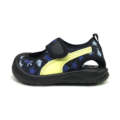 (TD) Puma Aquacat Sandals Black/Yellow