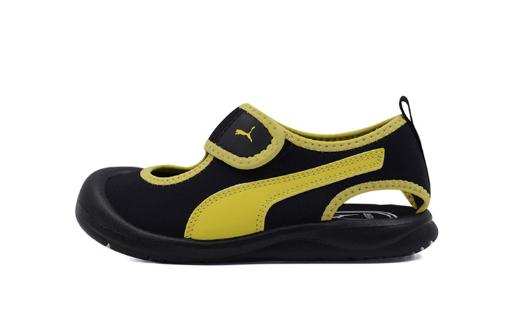 (Toddler) Puma Aquacat Sandals Black Yellow 374887-02
