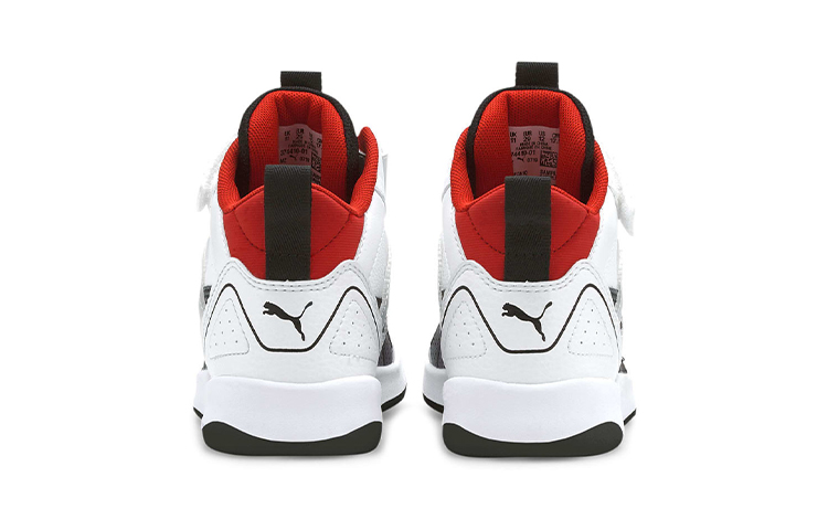 Shop (TD) プーマ バックコート ミッド AC 白 (Puma Bakkōto Middo AC Shiro) 374410-01
