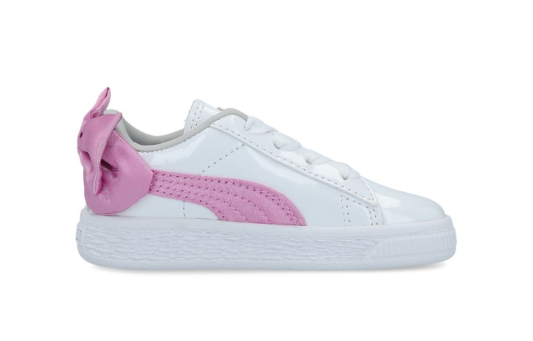 Order (TD) Puma Basket Bow Patent Ac Inf Sepatu Sneakers Pink Anak 367623-02