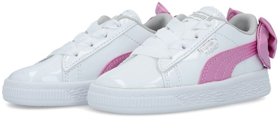 (Toddler) Puma Basket Bow Patent Ac Inf Sneakers Pink 367623-02 Lookbook (Toddler) Puma Basket Bow Patent Ac Inf Sneakers Pink 367623-02
