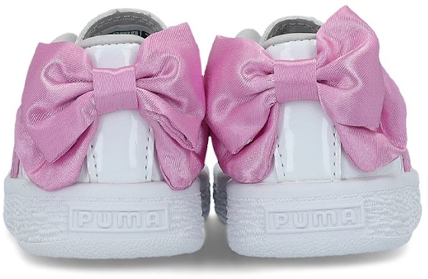 (Toddler) Puma Basket Bow Patent Ac Inf Sneakers Pink 367623-02 Shop (Toddler) Puma Basket Bow Patent Ac Inf Sneakers Pink 367623-02