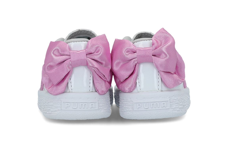Shop (TD) Puma Basket Bow Patent Ac Inf Sepatu Sneakers Pink Anak 367623-02