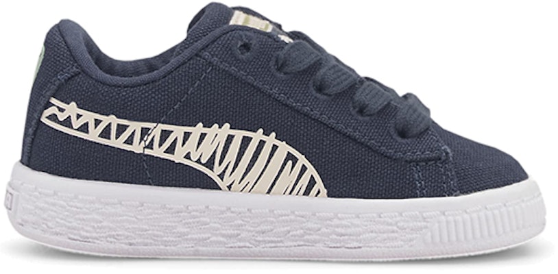 (TD) Puma Basket Kanvas 'Biru Navy' 374302-02 Order (TD) Puma Basket Kanvas 'Biru Navy' 374302-02