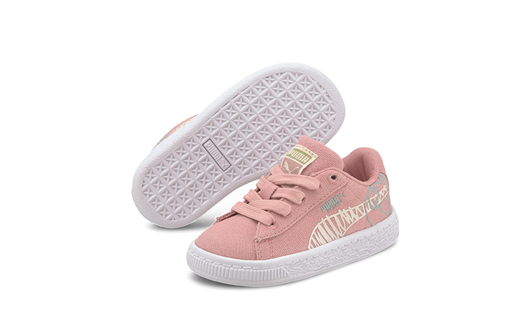 Shop (TD) Puma Basket Canvas ''Rosa'' 374302-01