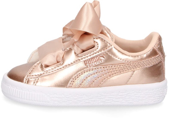 (Toddler) Puma Basket Heart Lunar Lux 'Creamed Tan' 365995-02 Buy (Toddler) Puma Basket Heart Lunar Lux 'Creamed Tan' 365995-02