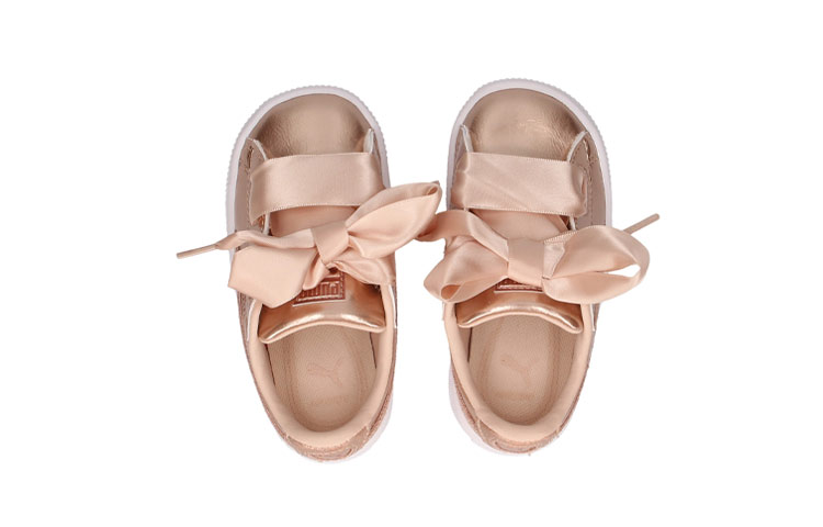 Shop (Toddler) Puma Basket Heart Lunar Lux 'Creamed Tan' 365995-02