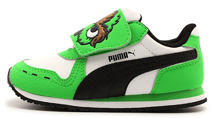 嬰童 Puma Cabana Racer 魔術貼 減震耐磨 低幫跑步鞋 綠 Buy 嬰童 Puma Cabana Racer 魔術貼 減震耐磨 低幫跑步鞋 綠