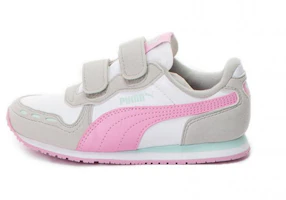 (Toddler) Puma Cabana Racer 'Grey White Pink' 360732-73 (Toddler) Puma Cabana Racer 'Grey White Pink' 360732-73