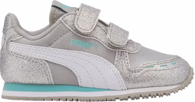 (Toddler) Puma Cabana Racer AC 'Glitz - Silver Grey' 370986-06 (Toddler) Puma Cabana Racer AC 'Glitz - Silver Grey' 370986-06