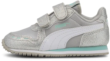 (Toddler) Puma Cabana Racer AC 'Glitz - Silver Grey' 370986-06 (Toddler) Puma Cabana Racer AC 'Glitz - Silver Grey' 370986-06