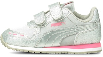 (Toddler) Puma Cabana Racer Glitz 'Silver Pink' 370986-08 (Toddler) Puma Cabana Racer Glitz 'Silver Pink' 370986-08