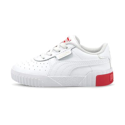 (TD) Puma Cali Casual Board Shoes White/Red