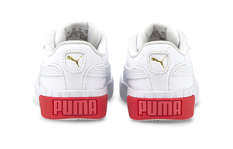 (TD) Puma Cali Casual Board Shoes White/Red 圖 4