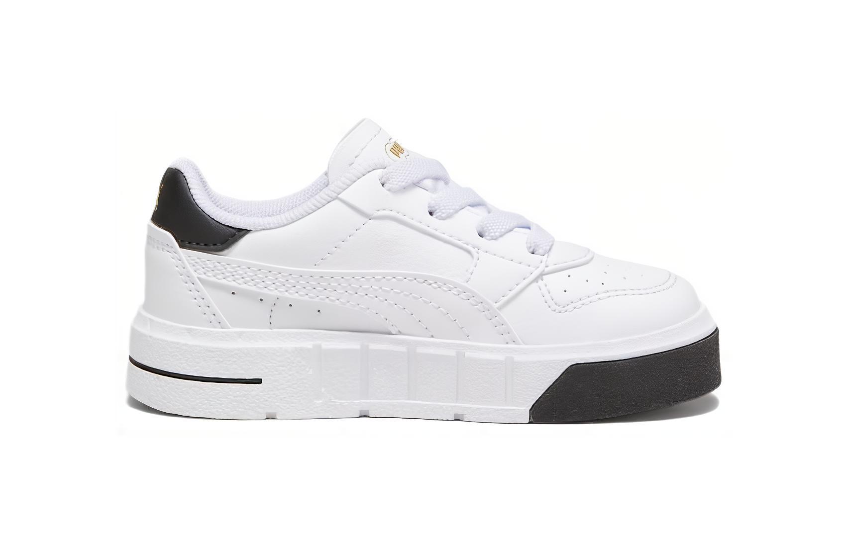 Order 嬰兒 PUMA Cali Court 舒適 耐磨 低筒 學步鞋 白黑色