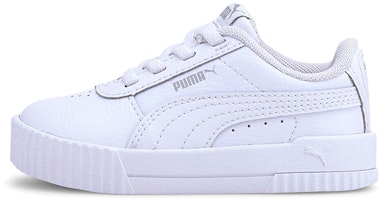 (Toddler) Puma Carina Leather 'White Grey Violet' 373604-19 (Toddler) Puma Carina Leather 'White Grey Violet' 373604-19