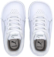 Lookbook (Toddler) Puma Carina Leather 'White Grey Violet' 373604-19
