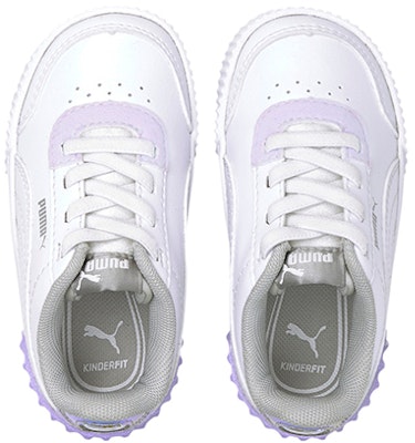 (Toddler) Puma Carina Lift Shine Casual Board Shoes White/Purple 380554-01 Lookbook (Toddler) Puma Carina Lift Shine Casual Board Shoes White/Purple 380554-01