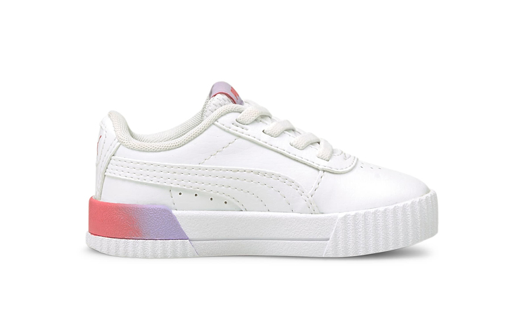 (TD) Puma Carina Summer Fade Leisure Board Shoes White/Purple 圖 2