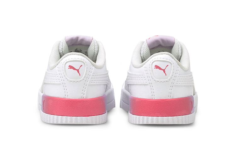 (TD) Puma Carina Summer Fade Leisure Board Shoes White/Purple 圖 4