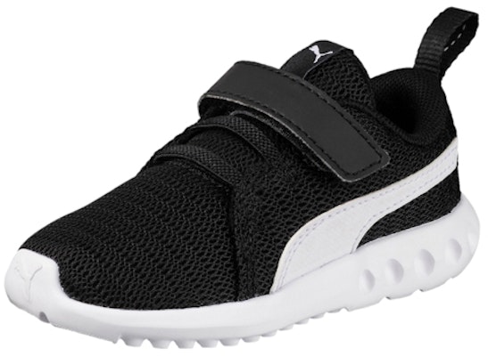 嬰童 Puma Carson 2 V 輕便透氣 魔術貼運動鞋 黑白 Lookbook 嬰童 Puma Carson 2 V 輕便透氣 魔術貼運動鞋 黑白