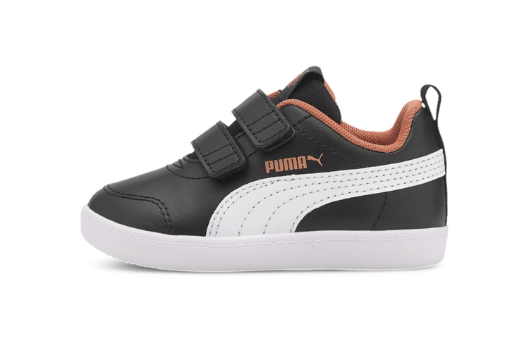 (Toddler) Puma Courtflex V2 'Black Orange' 371544-09
