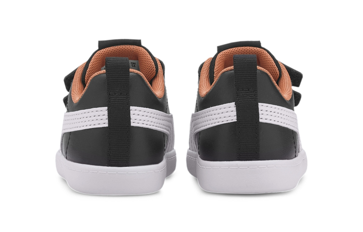 Shop (TD) Puma Courtflex V2 ''Zwart Oranje'' 371544-09