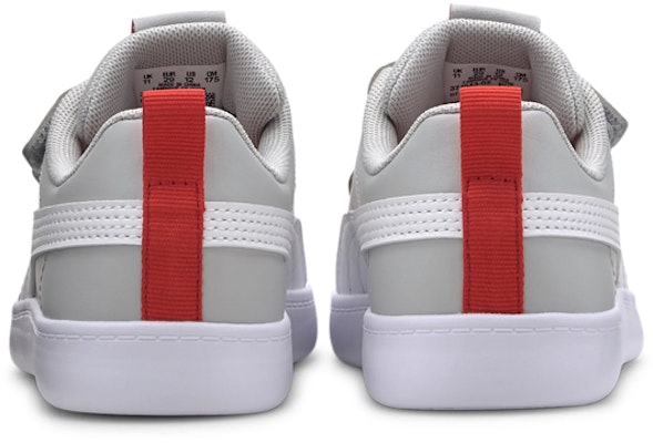 (Toddler) Puma Courtflex V2 'Grey Red' 371544-02 Shop (Toddler) Puma Courtflex V2 'Grey Red' 371544-02