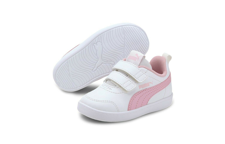 Shop (TD) Puma Courtflex V2 'Rosa Blanco' 371544-11