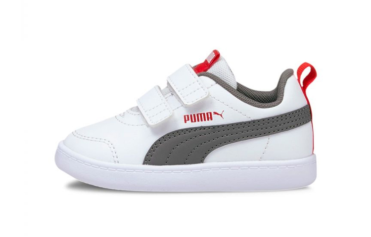 (Toddler) Puma Courtflex V2 'White Black Red' 371544-12