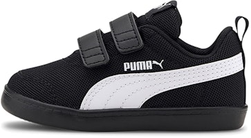 (Toddler) Puma Courtflex V2 Mesh Sneakers Black/White 371759-04 (Toddler) Puma Courtflex V2 Mesh Sneakers Black/White 371759-04