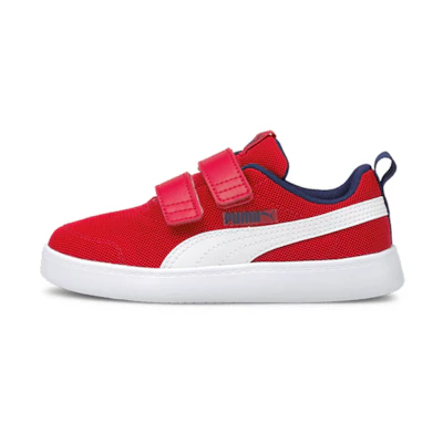 (TD) Puma Courtflex V2 Mesh V Red White Navy