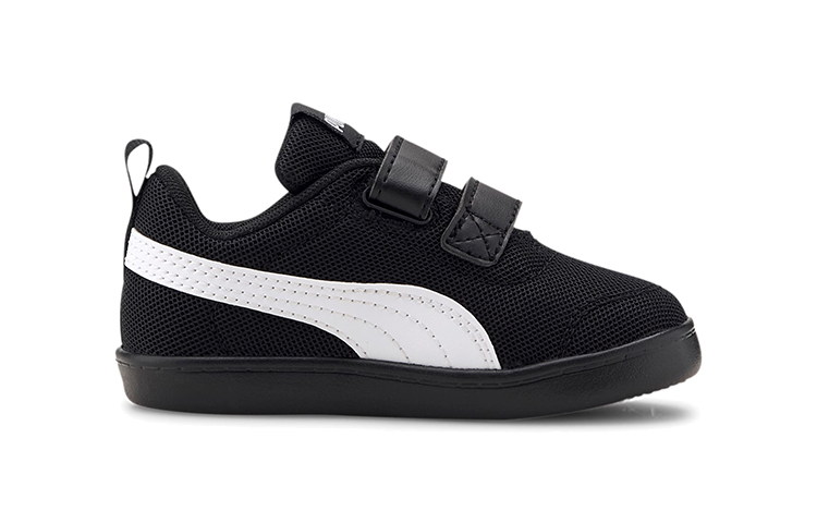 Order (TD) Puma Courtflex V2 Zapatillas de Malla Negro/Blanco 371759-04