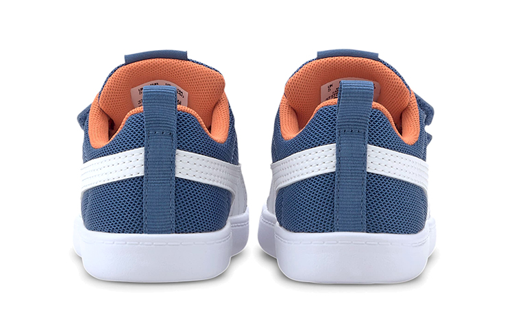 Shop (TD) Puma Courtflex V2 Mesh Sneaker Weiß/Blau 371759-01