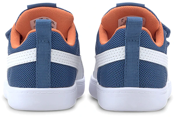 (TD) Puma Courtflex V2 Mesh Sneaker Weiß/Blau 371759-01 Shop (TD) Puma Courtflex V2 Mesh Sneaker Weiß/Blau 371759-01