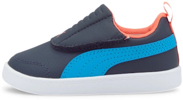 (Toddler) Puma Courtflex v2 Padded 'Black Blue Orange' 372994-01 (Toddler) Puma Courtflex v2 Padded 'Black Blue Orange' 372994-01