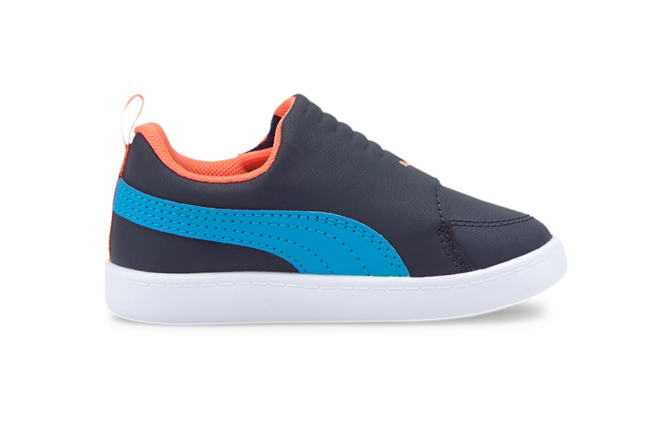 Order (TD) Puma Courtflex v2 Gepolstert ''Schwarz Blau Orange'' 372994-01