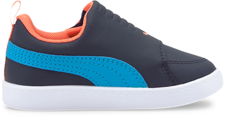 (TD) Puma Courtflex v2 Gepolstert ''Schwarz Blau Orange'' 372994-01 Order (TD) Puma Courtflex v2 Gepolstert ''Schwarz Blau Orange'' 372994-01
