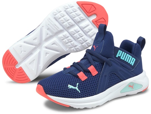 幼童 Puma Enzo 2 編織版 藍色 運動鞋 Lookbook 幼童 Puma Enzo 2 編織版 藍色 運動鞋