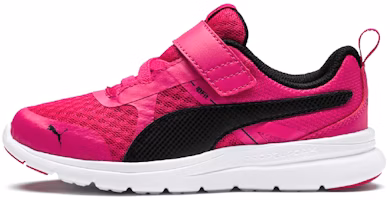 (Toddler) Puma Flex Essential 'Pink-Black Velcro' 190683-08 (Toddler) Puma Flex Essential 'Pink-Black Velcro' 190683-08
